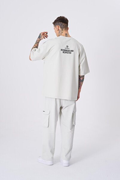 Machinist Ανδρικό μπλουζάκι με εμπριμέ υπερμεγέθη γκρι