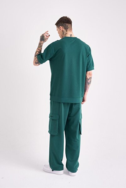 Machinist Ανδρικό μπλουζάκι oversized Petrol Green - MCHNST Design Basic