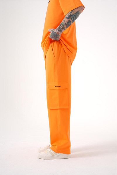 Machinist Πορτοκαλί φαρδιά αθλητική φόρμα - Oversize Cargo Pocket