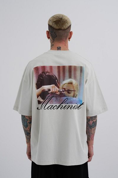 Machinist Ανδρικό μπλουζάκι Oversize Grey - Don't Play With Printed
