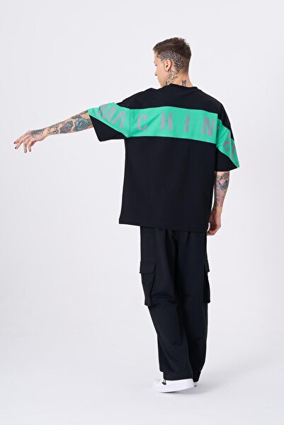 Machinist Чорно-зелені чоловічі шорти Машиніст Рефлектор з принтом