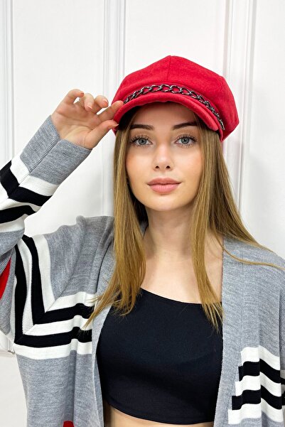 For Angels Sailor Type Red Stamped Hat - Şpk00303Std