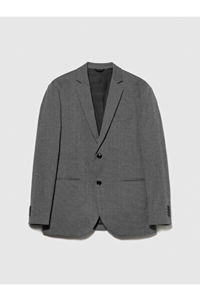 Sisley Μαύρο και άσπρο εφαρμοστό Koton ανδρικό μπουφάν