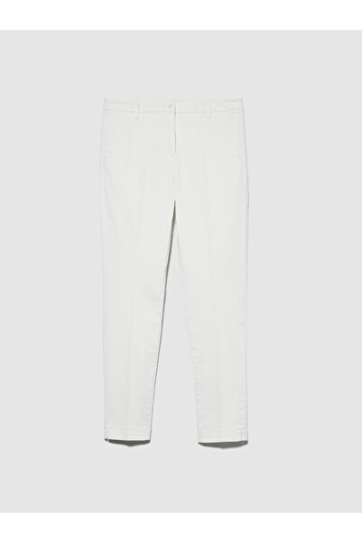 Sisley Kadın Bej Slim Fit Gabardin Pantolon