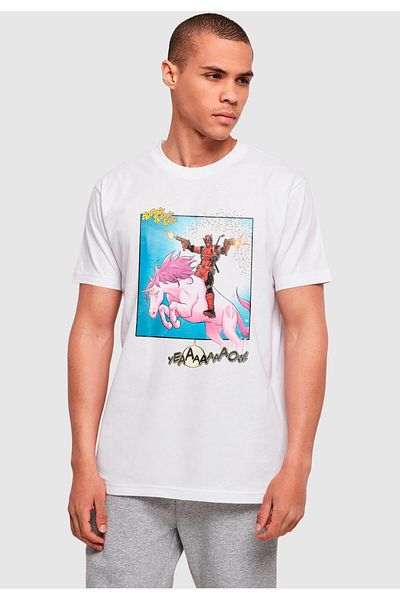ABSOLUTE CULT Herren Deadpool - Unicorn Battle T-Shirt