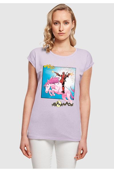 ABSOLUTE CULT Damen Ladies Deadpool - Unicorn Battle T-Shirt