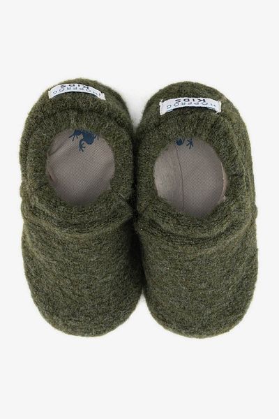 HOPFRÖG Woolen KHaki Barefoot Booties - Recycled Woo Wooly