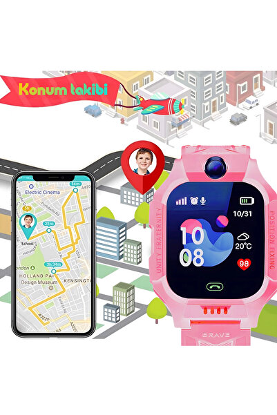 Onkatech Sim Kartlı Lbs Konum Takipli Akıllı Çocuk Saati