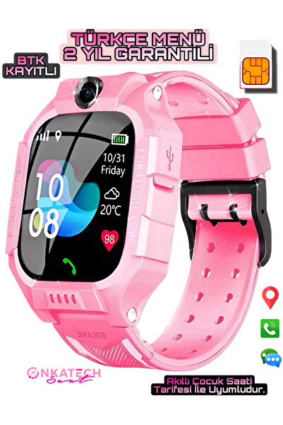 Onkatech Sim Kartlı Lbs Konum Takipli Akıllı Çocuk Saati