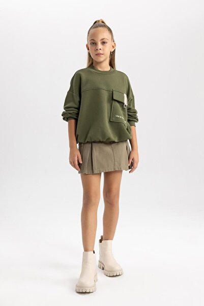 DeFacto Redős vászon lányszoknya - A7017a823au