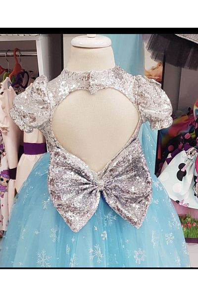 NA ADDESIGN Rochie de prințesă umflată Elsa Regina Zăpezii pentru fete