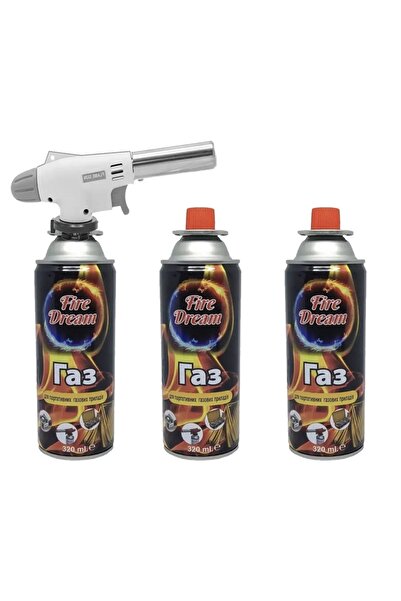 CAMPING TIME 1300 Derece Profesyonel Pürmüz Çakmak Ws-509c 3 Adet Flash Bütan...