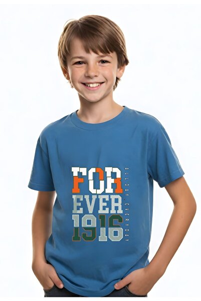 YA KO KİDS UNISEXS ΠΑΙΔΙΚΟ ΤΥΠΩΜΕΝΟ ΒΑΣΙΚΟ ΚΟΝΤΟΜΑΝΙΚΙ T-SHIRT