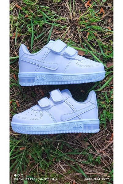 ebulduk Beyaz ışıklı çocuk cırtlı unisex model