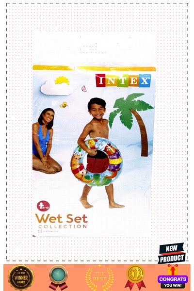 OMZ Is59242 Transparent Printed Bagel 61cm- Girl Boy Toys Educational Toys