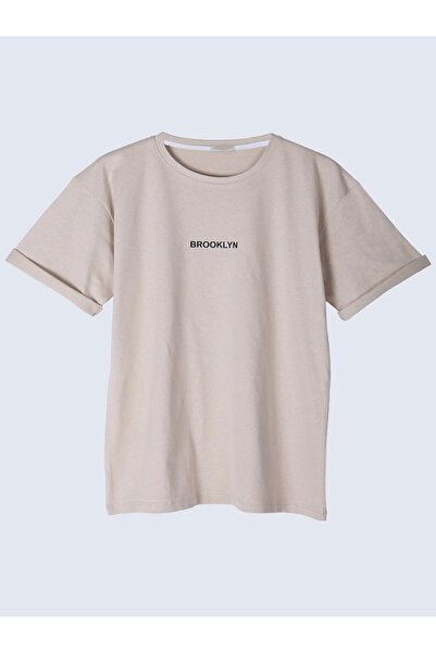 MEİLİFENG Unisex Oversize μπλουζάκι με στάμπα Brooklyn, κοντομάνικο με λαιμόκοψη