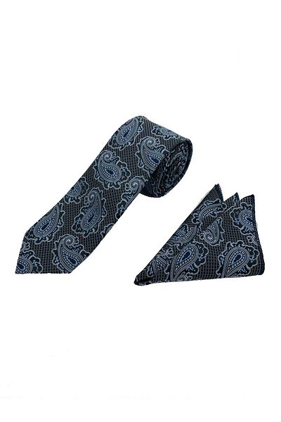 Brianze Premium Set of 2 Wooden Boxed Tie Handkerchiefs