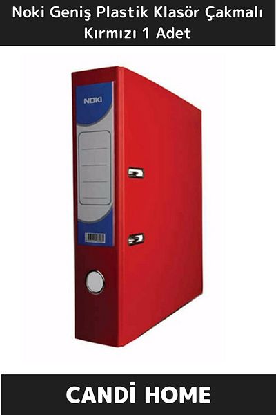 Noki PREMIUM Noki Wide Plastic Folder - Red with Lighter, 1 Piece