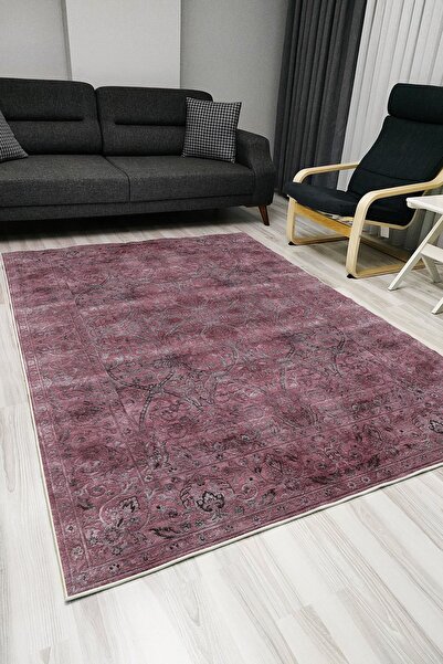 kilim home Mars 1003 Vintage Ve Etnik Siyah Desenli Dokuma Taban Halı