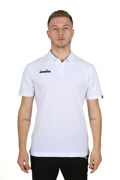 Diadora Λευκό μπλουζάκι κάμπινγκ Pique