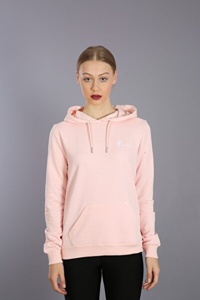 Kallisto Hanorac cu glugă roz pudrat