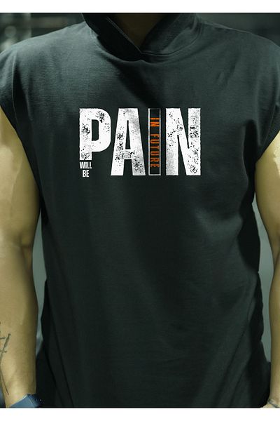 Oxlade Black Fitness ATHLETE - Hooded, 100% Cotton, Oxlade ®   Quality Fabric