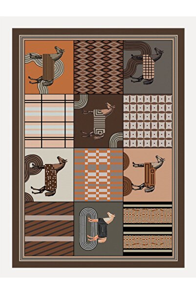 kilim home Mars 8 Modern Stil At Figürlü Halısı Oturma Odası Yemek Odası Için...