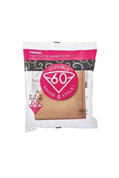 Hario V60 02 Coffee Filter - 100 Natural