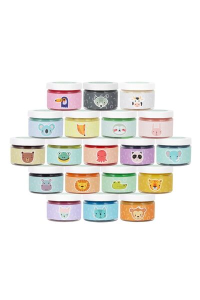 Bonnie Play Dough Natural Play Dough 19 Pieces Pastel Set 4x150gr Bon- Temel