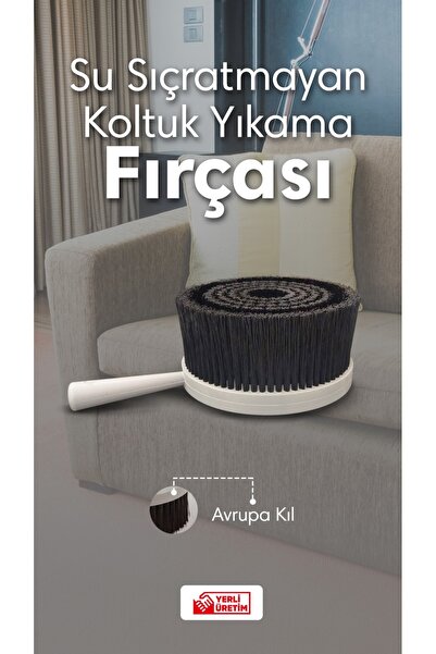 Hilal Fırça Su Sıçratmayan Koltuk Yıkama Fırçası-polisaj Fırçası (MATKAP APAR...