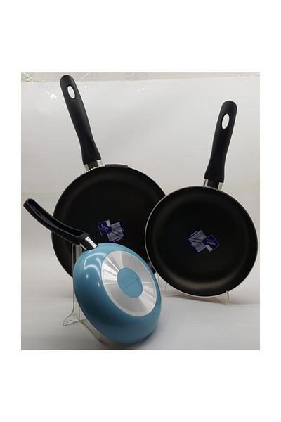 Mehtap Blue 3-Piece Pan Set