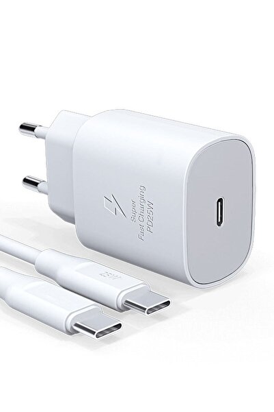 Syrox Teknosa Preo P2 Uyumlu Pd25t 25w Pd Type-c Şarj Adaptörü Kafa + Kablo