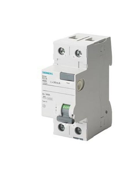 Siemens 2 X 40 Ampere Leakage Current Relay 30ma 5sv4314-0