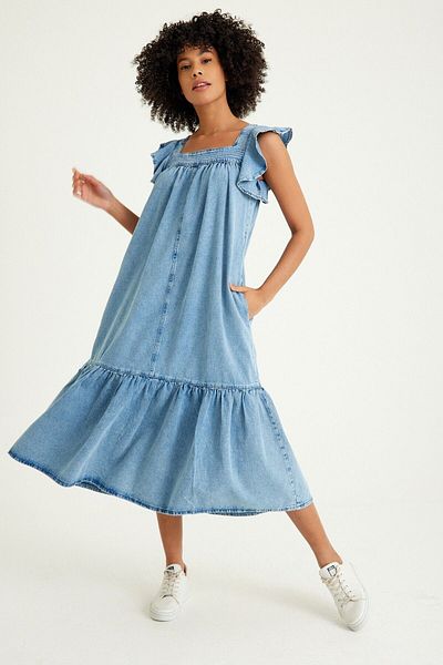Kutaf Rochie lungă din denim