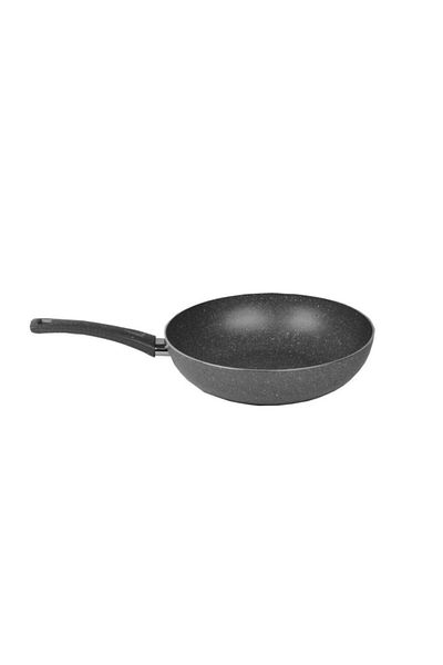 Mehtap Gray Granite Pot Pan Set 28 cm Wok