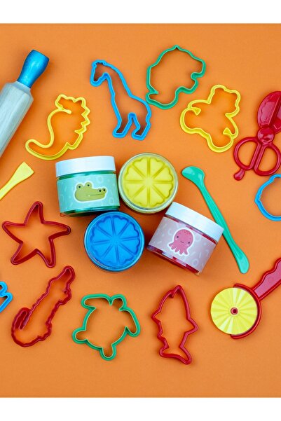 Bonnie Play Dough Natural Play Dough 19 Piece Basic Set 4x150gr