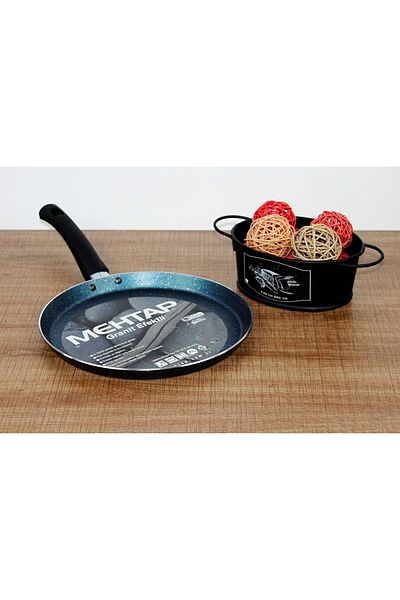 Mehtap 26 Cm Granite Effect Crepe Pan