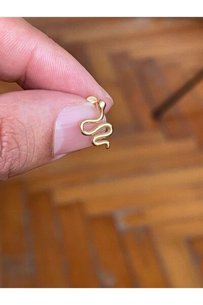 Rupen Kraft 316 Cerrahi Çelik Tragus Helix Kıkırdak Conch Minimal Yılan Model Piercing