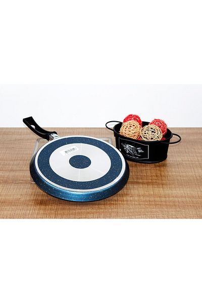 Mehtap 26 Cm Granite Effect Crepe Pan