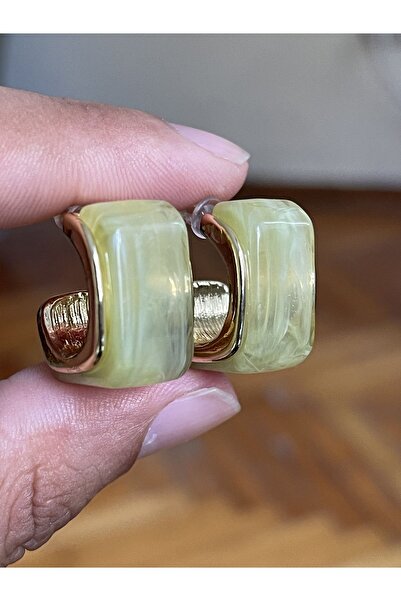 Rupen Kraft Kemik Küpe Yarım Halka Küpe C Küpe Mika Küpe