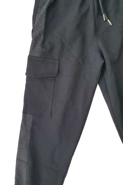 makiteks Φούτερ 5-16 ετών Unisex για αγόρια και κορίτσια - Τσέπη Cargo, ελαστική μέση και τζόγκερ με ραβδώσεις στα πόδια