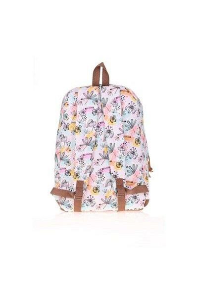 KAUKKO Backpack - Safari Black Flowers - K1449