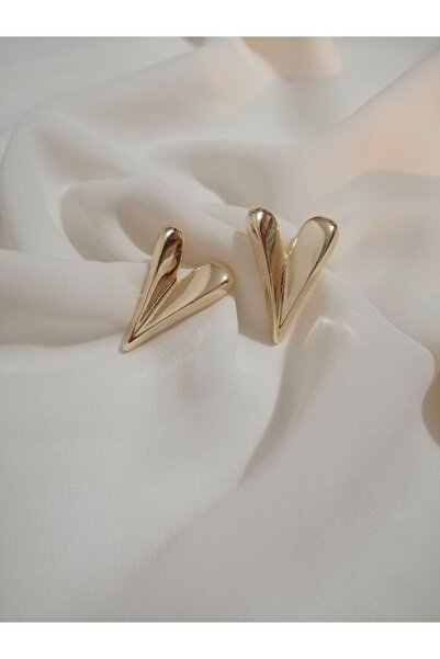 Tasarım Bombe kalp çelik küpe