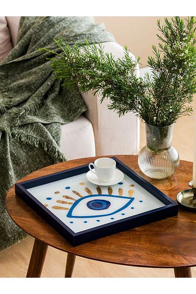 LC Waikiki LCW HOME 33 Cm Eye Printed Tray