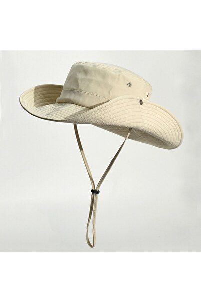 Rupen Kraft Summer Foldable Safari Trilby Cotton Cowboy Hat