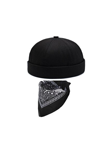 Rupen Kraft Bandana Combination Adjustable Summer Skullcap Hat Retro Hat Kipa Hat