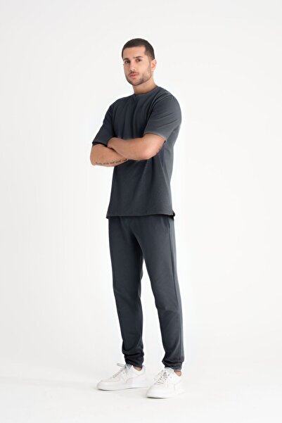 YAKAMEL Ανδρικό Unisex Σετ Πιτζάμες με Άνετη Ελαστική Μέση