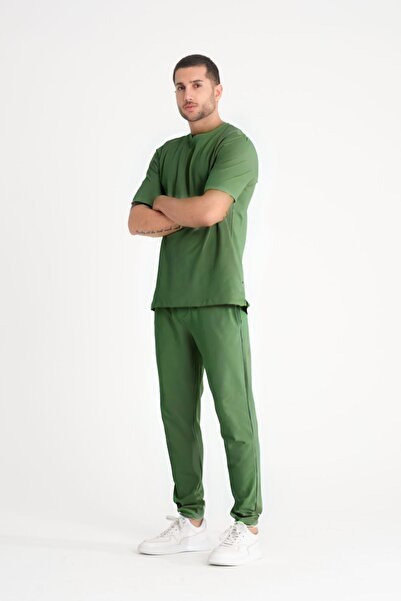 YAKAMEL Ανδρικό Unisex Σετ Πιτζάμες με Άνετη Ελαστική Μέση