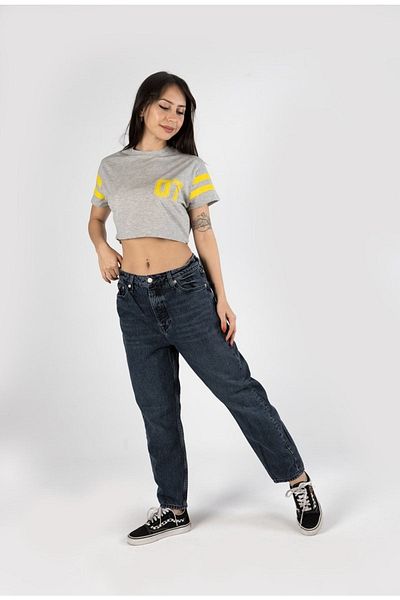 Kutaf Pantaloni drepți din denim pentru femei - Mom Fit