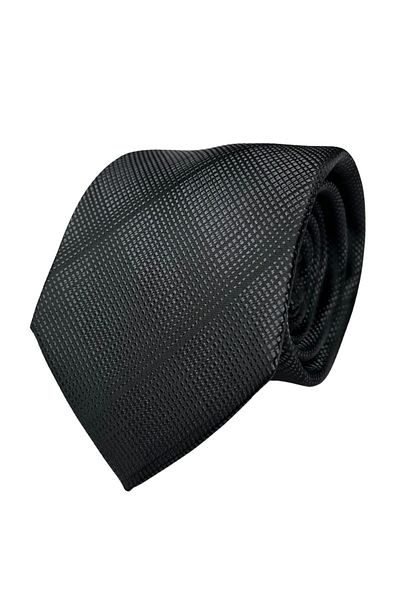 1001 Kravat Black Patterned Men's Tie